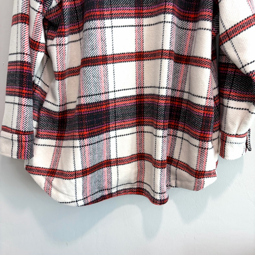 Universal Thread Plaid Button Down Shacket Jacket - Picture 13 of 14